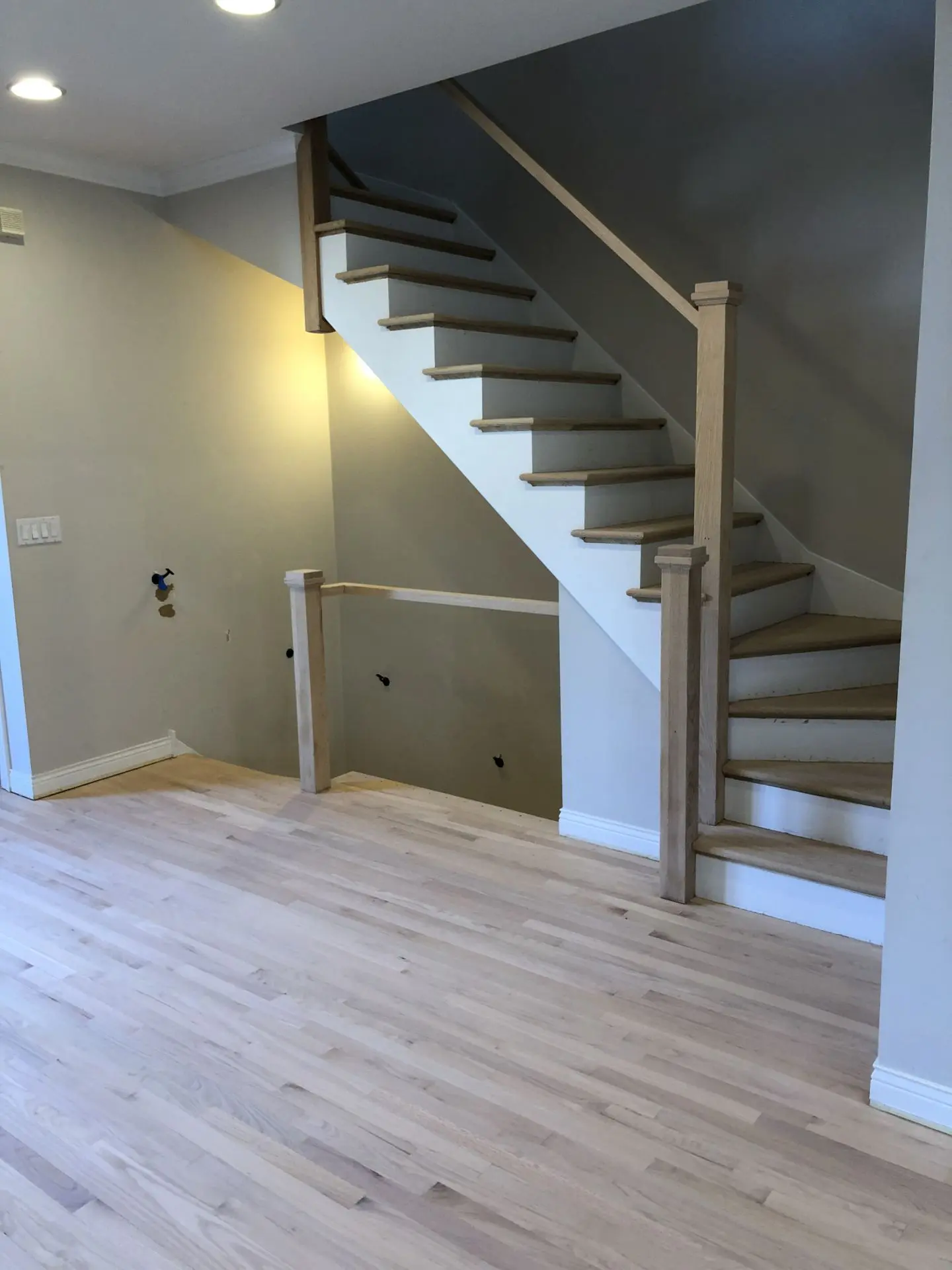 IMG_4016 Before and after hardwood floor refinishing Chicago dark modern transformation
