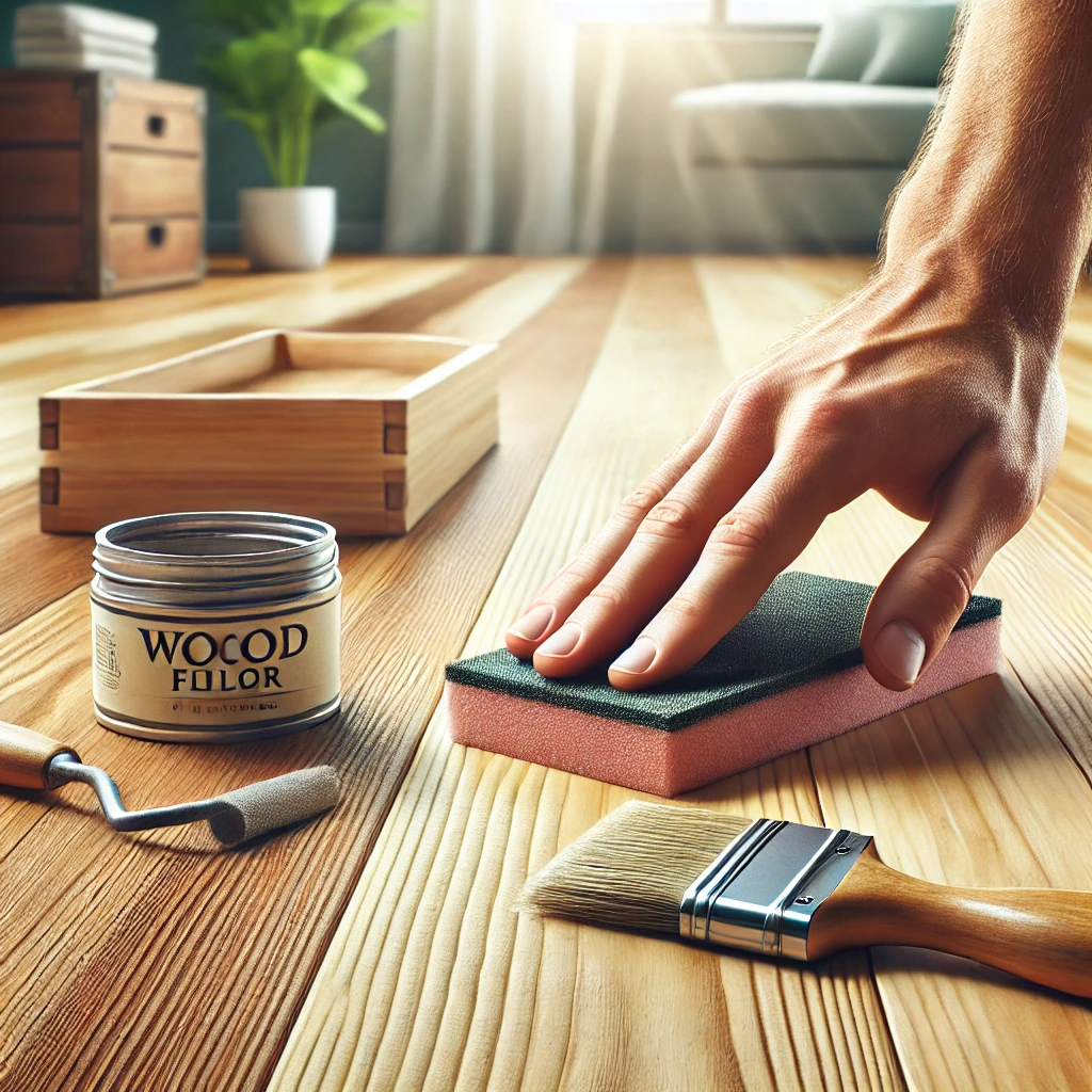 Scratches on hardwood floors repair Chicago
